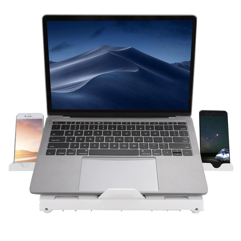 Multifunctional Aluminum Alloy Folding Lifting Laptop Tablet Bracket with Non-slip Sheet and Panel