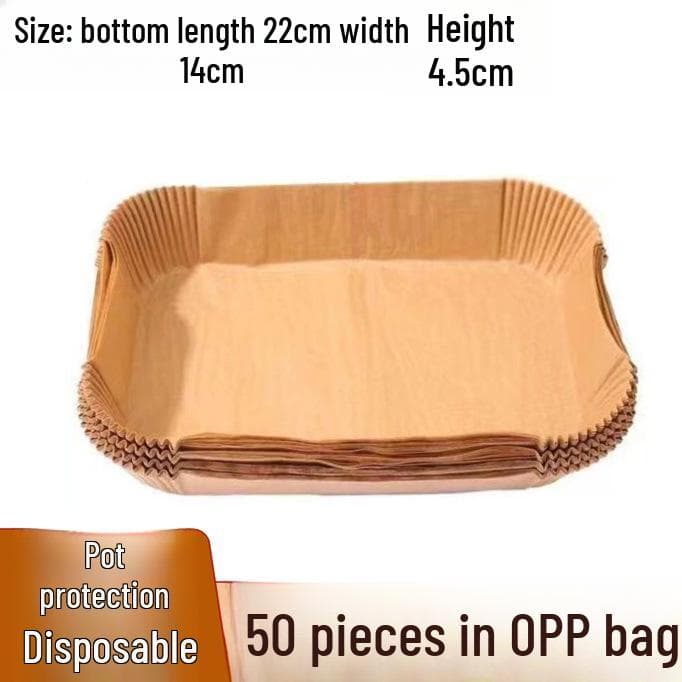 High-Temperature Rectangular Oven & Microwave Oil-Absorbing Disposable Baking Tray