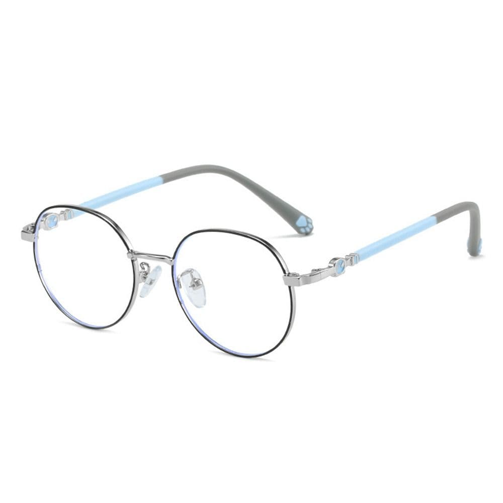 Anti Blue Ray Kids Glasses Ultra Light Round Metal Frame Computer Eye Protection for Boys Girls Eyewear