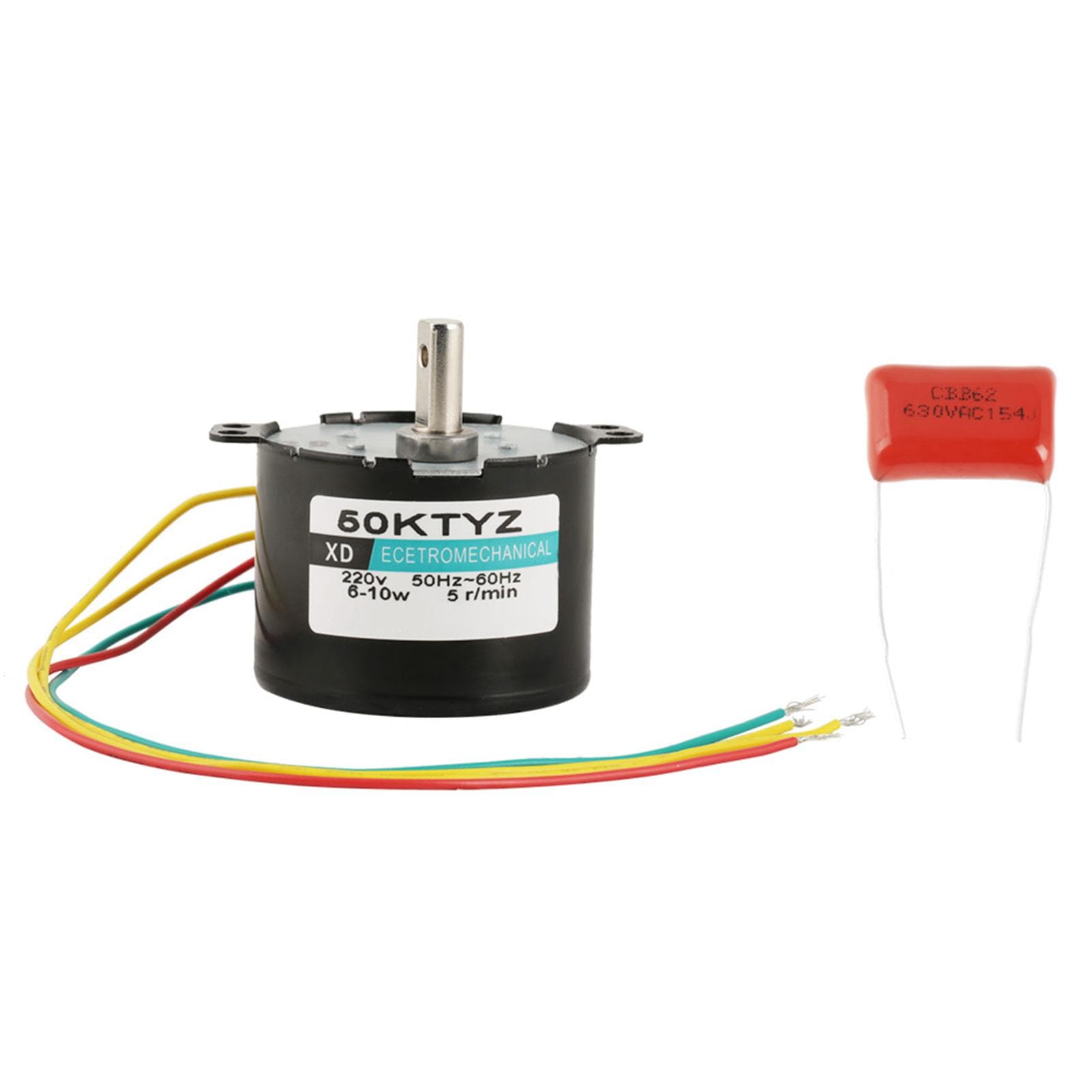 1PCS AC220V Miniature Low Speed Large Moment of Force Synchronous Motor CWCCW (15rpm)