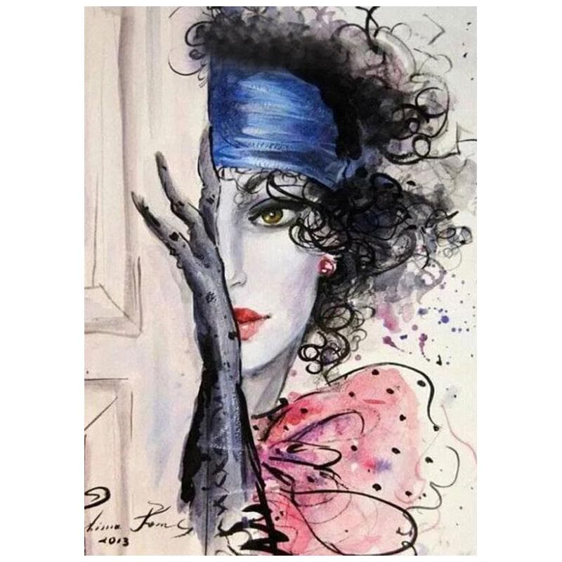 5D Diy Diamond Painting Full Round beauty Diamond Embroidery 20X30CM