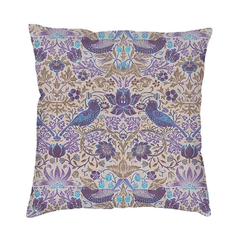 Luxury Fox And Hares By William Morris Cushion Cover 45x45cm Velvet Floral Textile Pattern Throw Pillow Case for Car Pillowcase 45x45cm 18x18in
