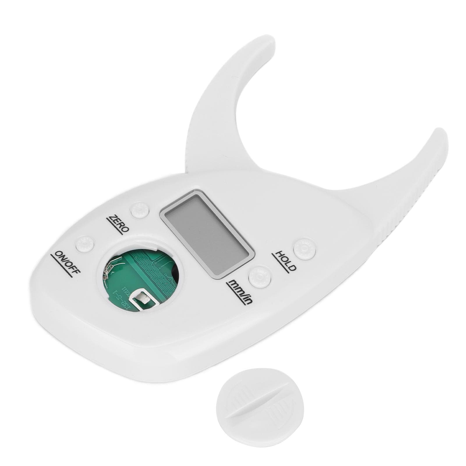 Fat Caliper Tester Body Fat Electronic Caliper and Measuring Tape for Accurately Measuring BMI Skin white
