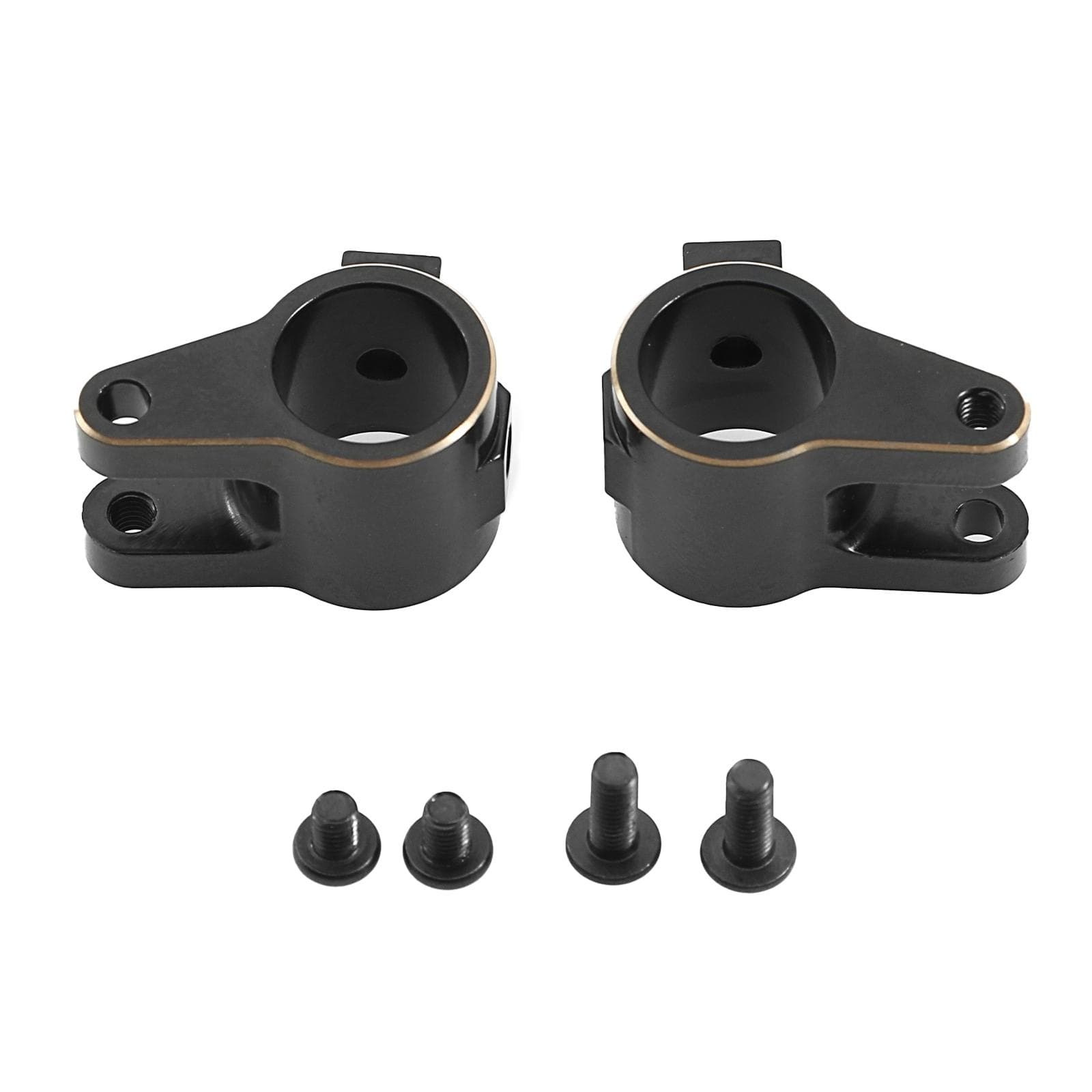 2pcs Black Coating Brass Axle Tube Link Mount Replacement for SCX10 PRO 1/10 Remote Control Car black