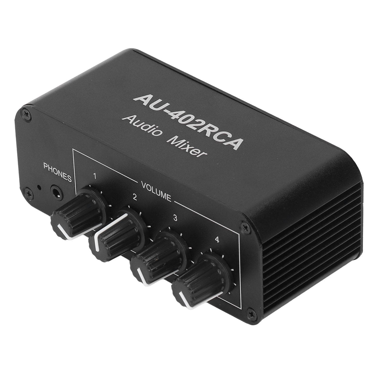 Bidirectional Audio Switcher 4 Way Stereo L R Sound Channel 4 in 2 Out RCA Splitter Selector