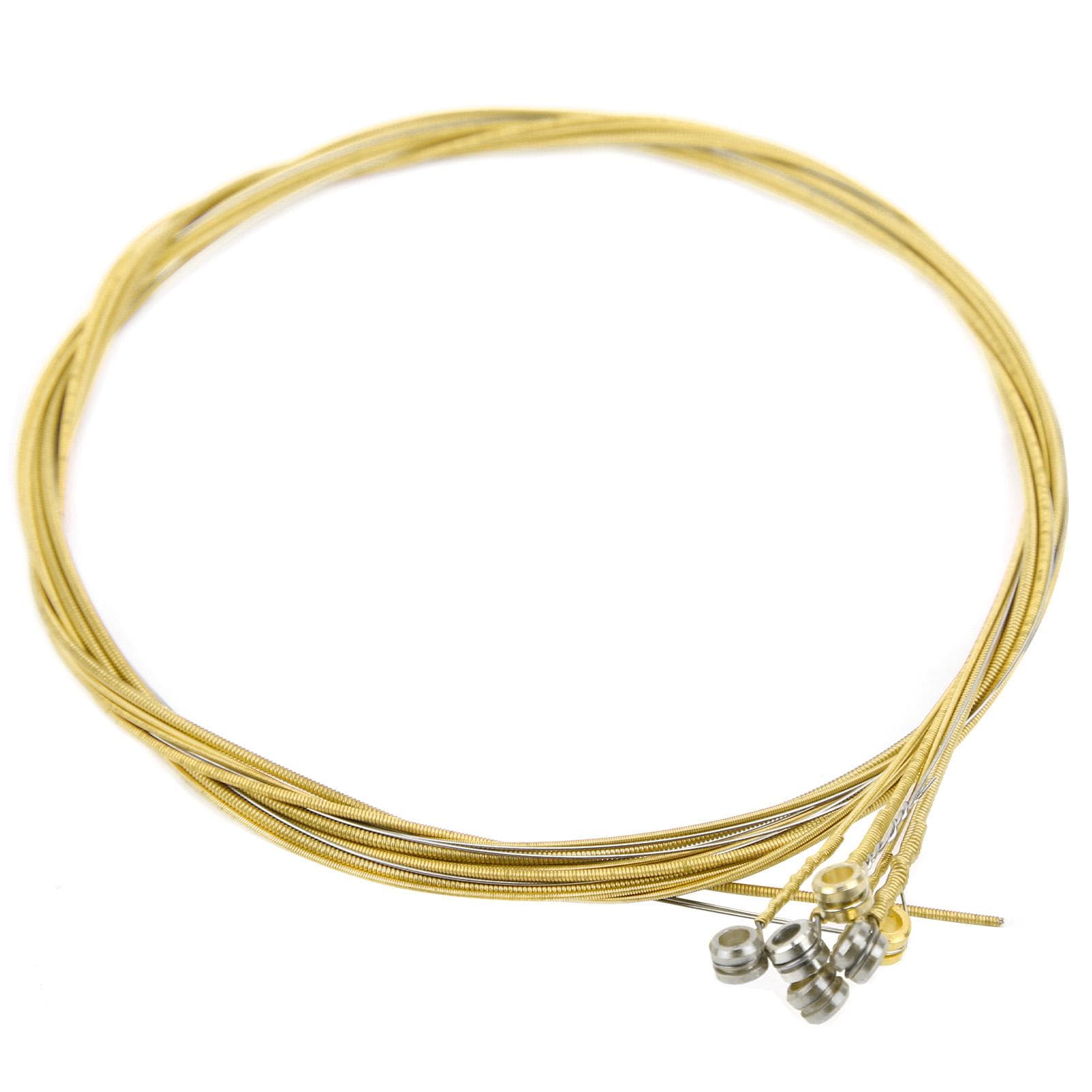 Acoustic Guitar String Replacement AntiRust Coating Light Musical Instrument Accessories(Brass )