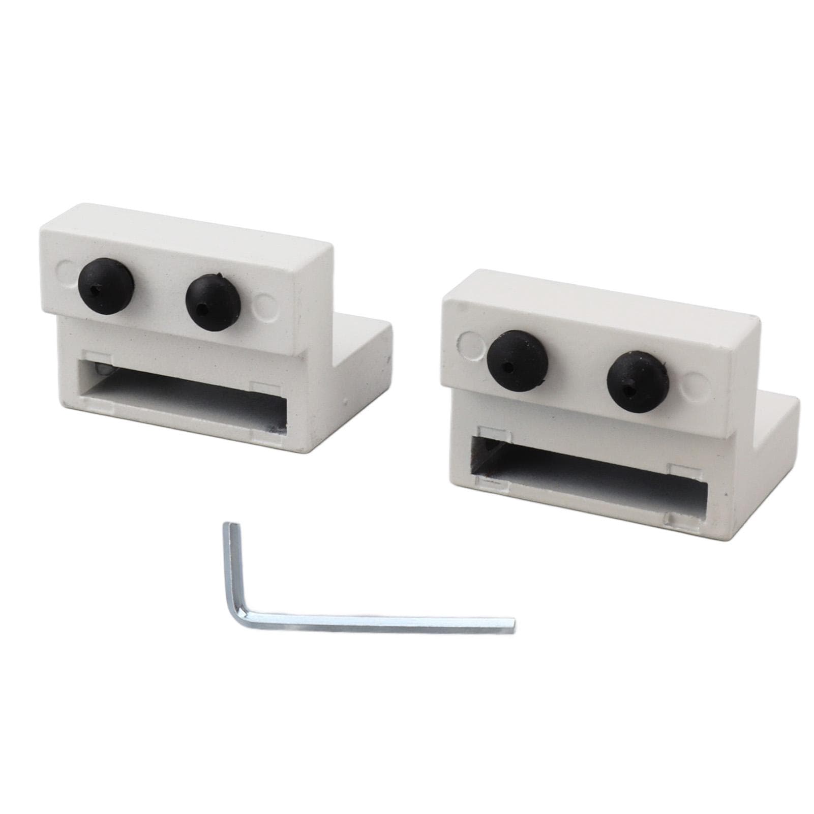 Barn Door Stopper White Sliding Barn Door Hardware Accessories with Hex Wrench for Bedroom Kitchen