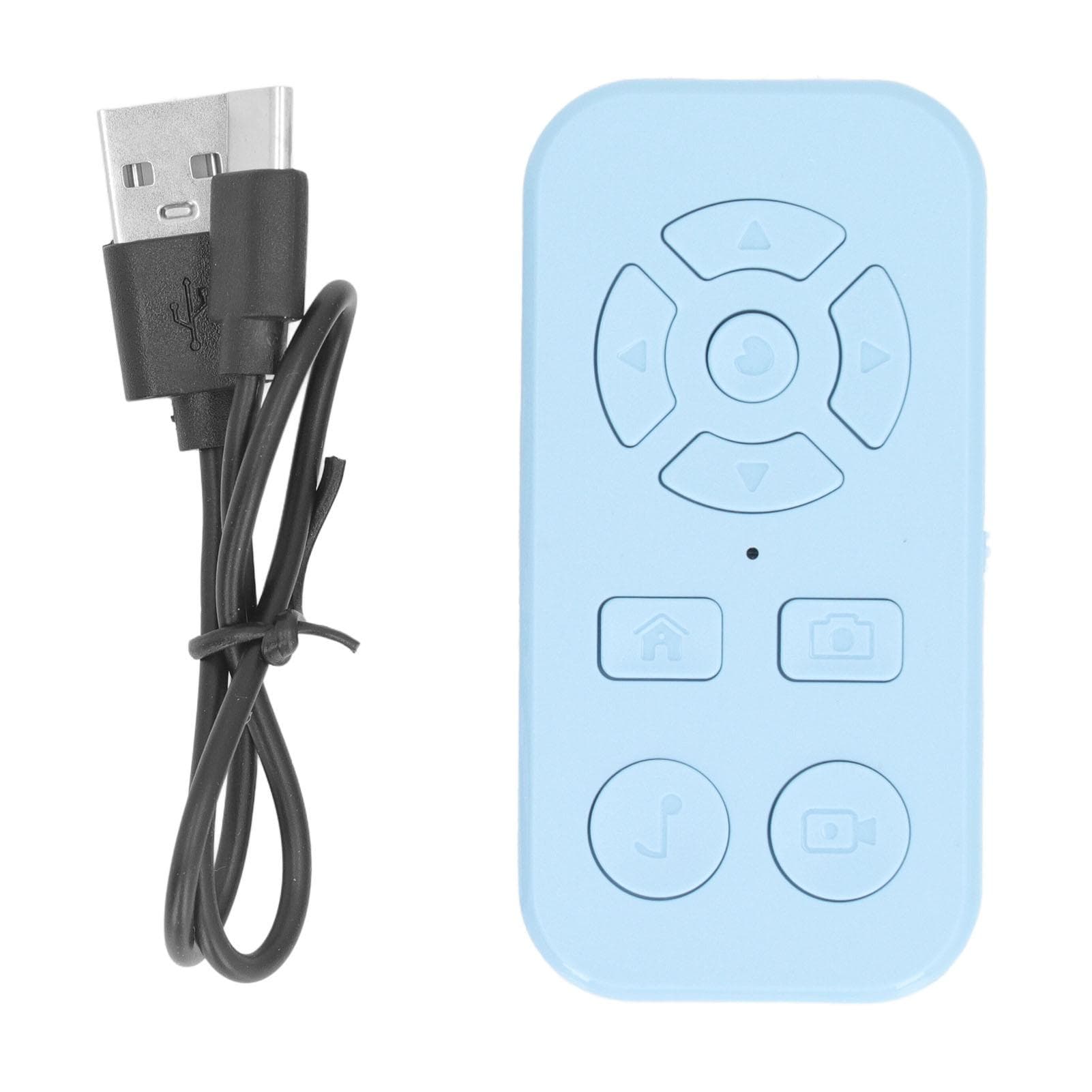 Bluetooth Remote Control Page Turner 9 Keys Smartphone Scrolling Rechargeable Wireless Self blue