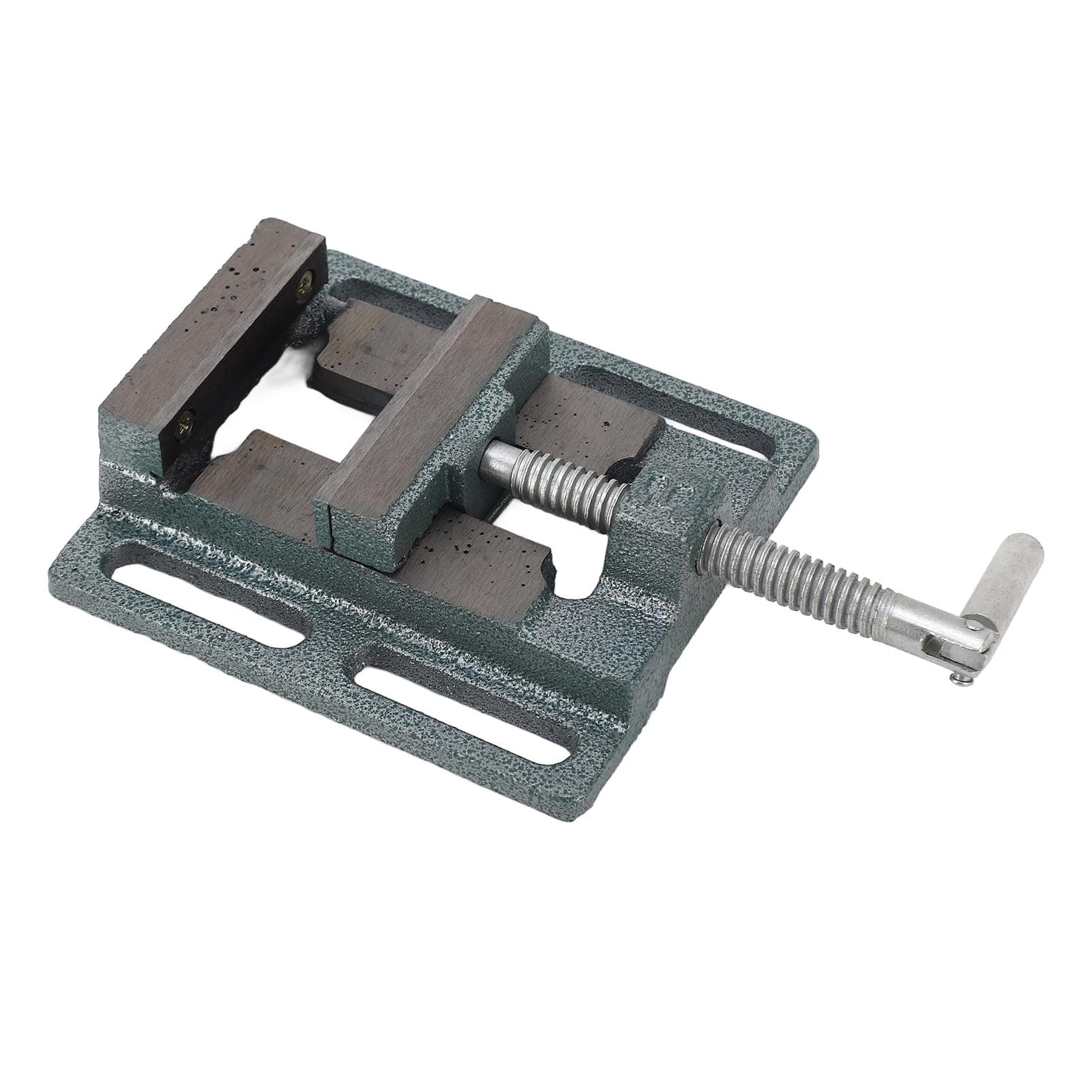 US 3in Drill Press Vise High Carbon Steel Accurate Stable Strong Clamping Flat Jaw Bench Vise for