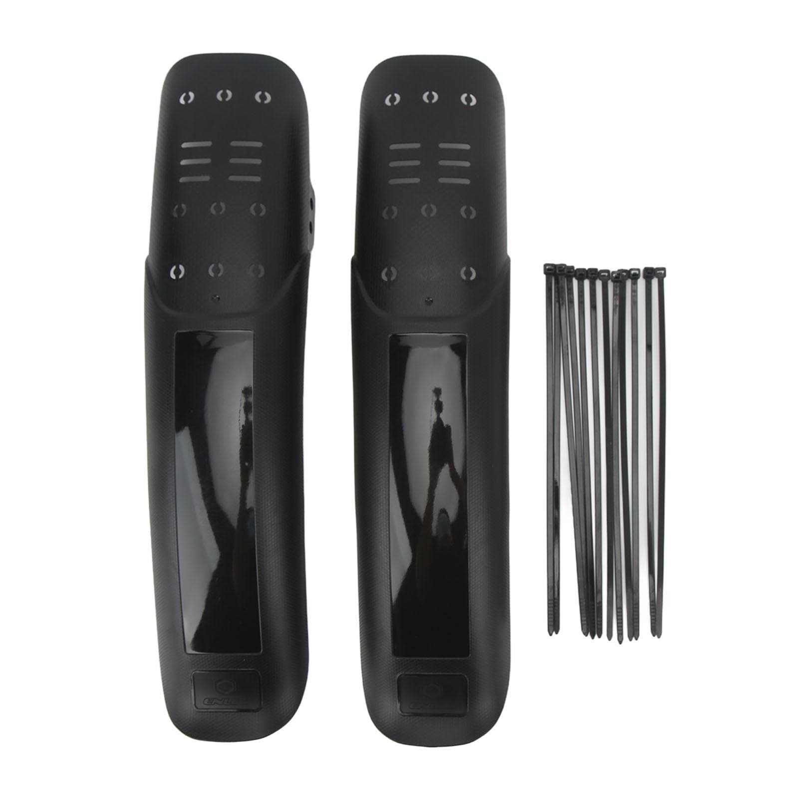 ENLEE 2PCS Mountain Bike Fender Set Universal Lengthened Hard Shell Plastic and Resin Bike Mud
