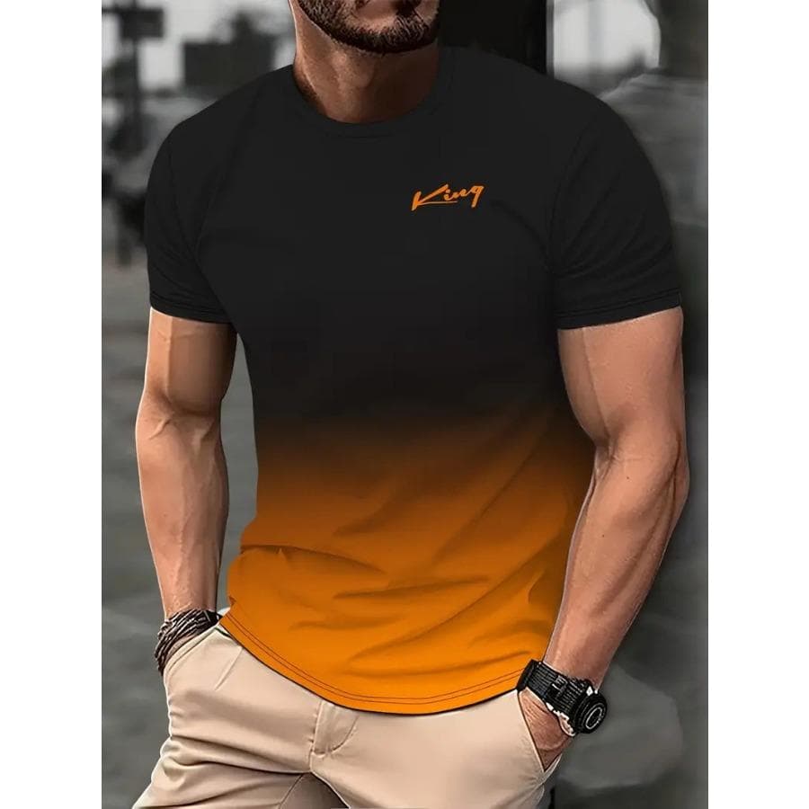 XL-7XL Oversized Men Tee Tops O Neck Short Sleeve 3D Flash Printed Tee Casual Man Summer Plus Size T-Shirts 4XL