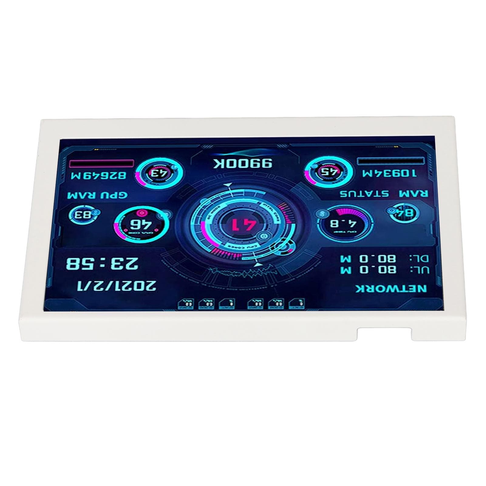 5in Computer Temp Monitor 360 Degree Rotation DIY Theme USB Mini Screen for AIDA64 PC CPU GPU RAM