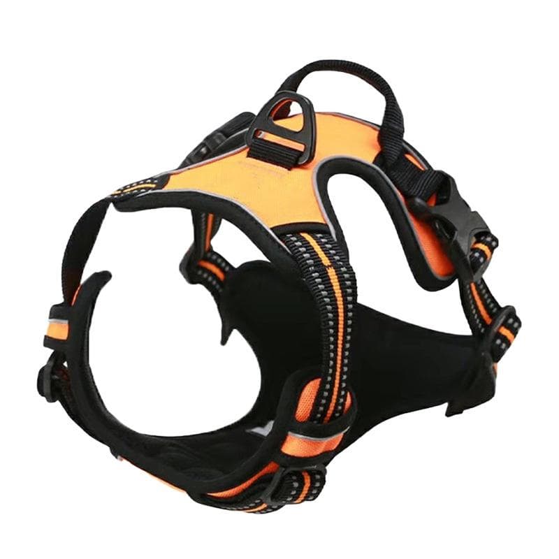 Adjustable Dog Harness Vest with Night Reflective Strip for Small Medium and Large Dogs for Outdoor Walking S for 4-7kg