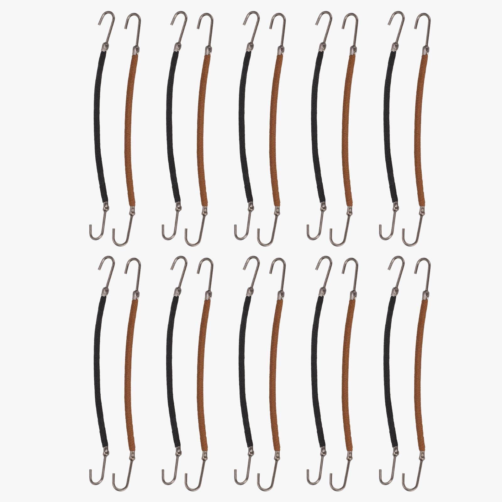 20pcs Women Ponytail Hooks Hair Clips Elastic Hair Ties Ponytail Holders Hair Accessory