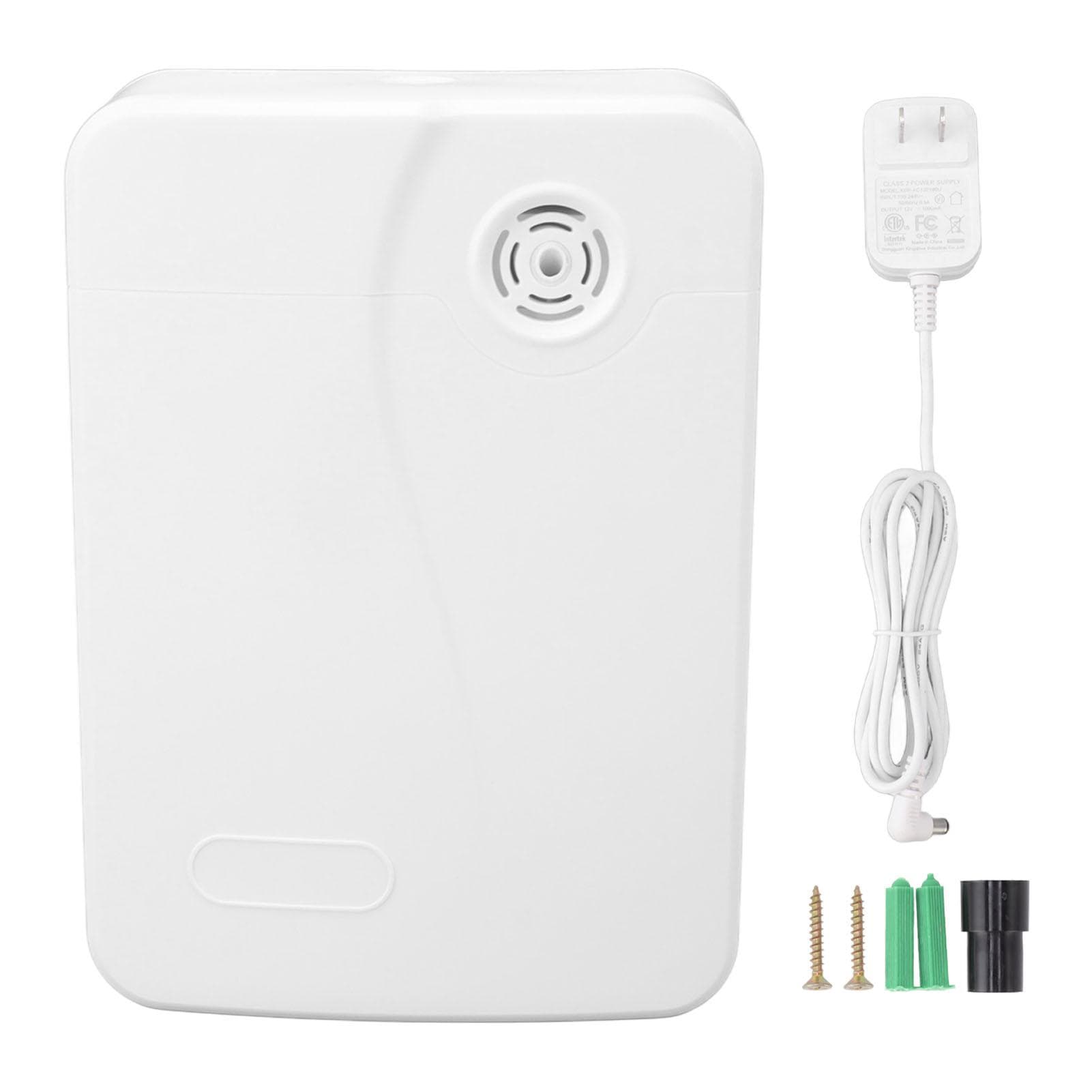 Smart Scent Machine 200ml Wall Mounted Essential Oil Diffuser Aromatic Machine with Fan for Home white
