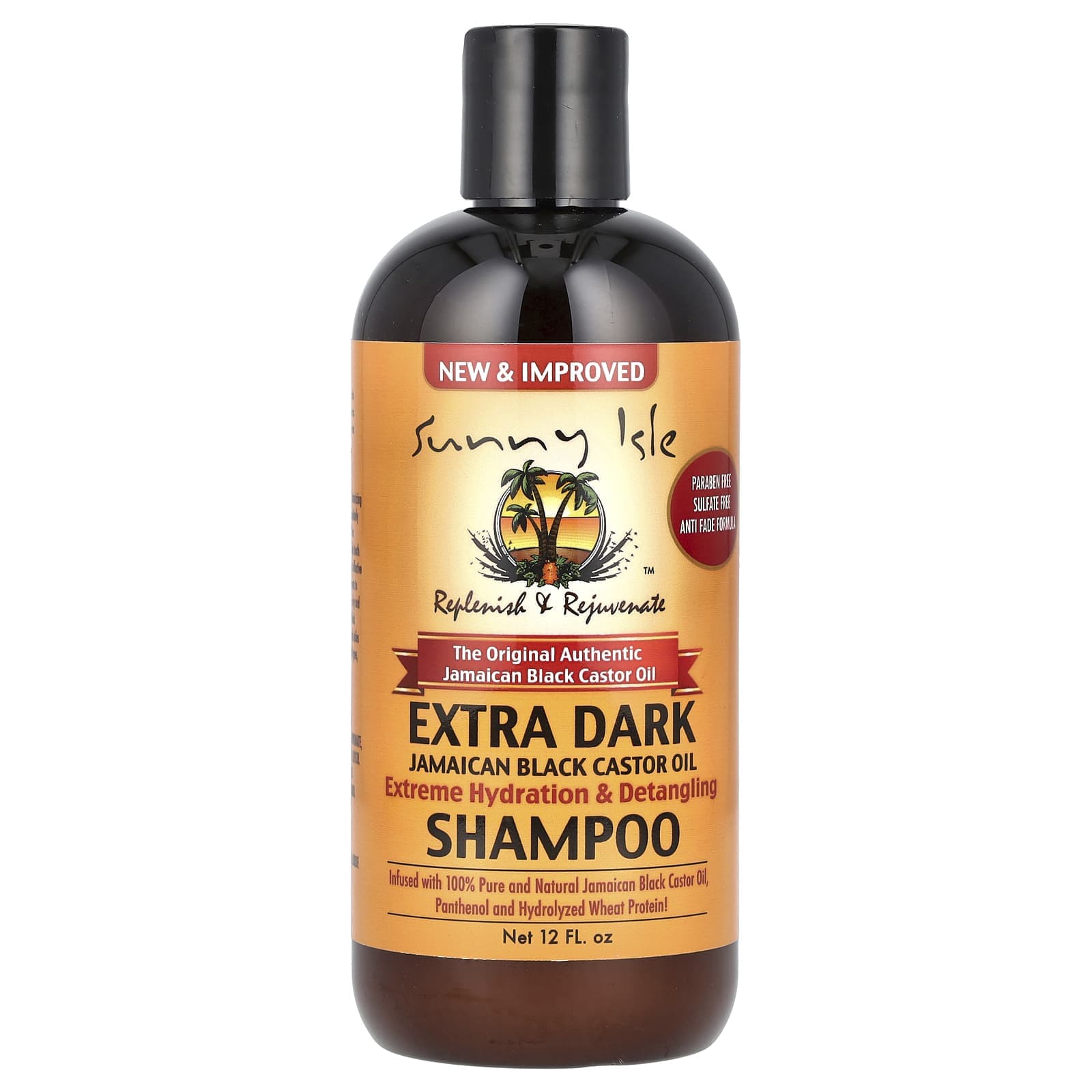 Sunny Isle, Extra Dark Jamaican Black Castor Oil Shampoo, 12 fl oz