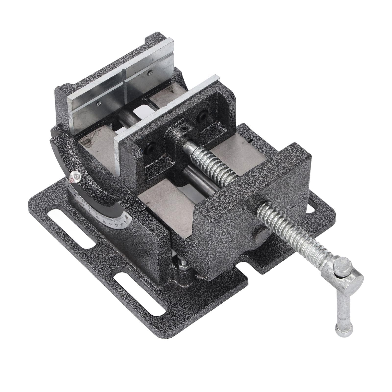 4 Inch Bench Vise 90 Degree Tilting Angle Vice Crossed V Groove Removable Jaw Adjustable Table Vise