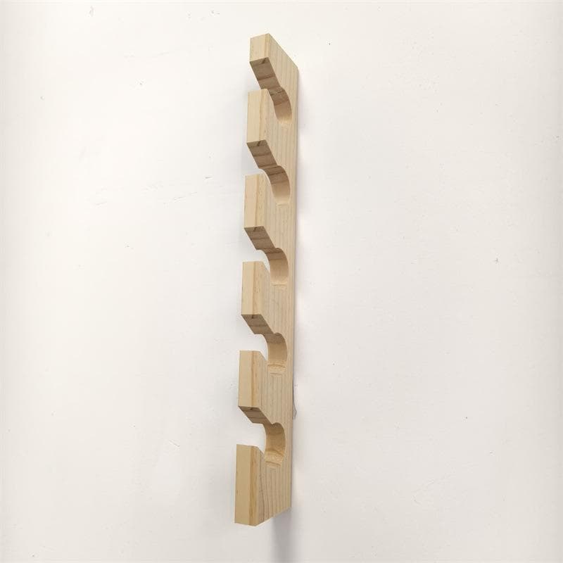 Wall Mounted Wooden Baseball Cap Organizer Vertical Hat Racks For Closet Portable Solid Wood Hooks Display Rack burlywood