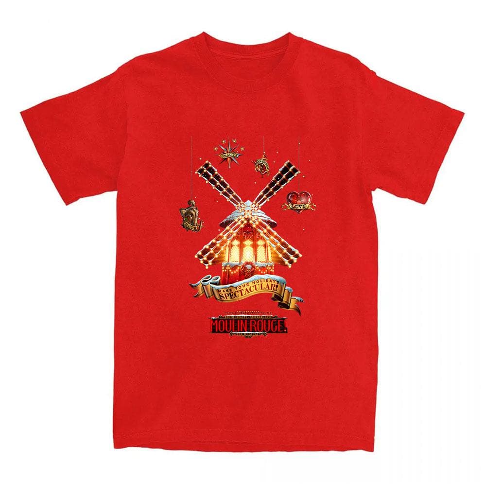 Moulin Rouge! Song and Dance Movie Tshirts Unisex Short Sleeve Cotton Summer T-shirt Aesthetic Clothes Graphic Print Tee-shirt M