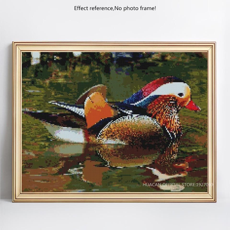 Diamond Embroidery Sale Mandarin Duck Rhinestones 5D DIY Diamond Painting 20X30CM