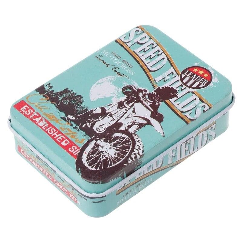 Mini Tin Metal Storage Box Candy Can Jewelry Holder Jar Coin Earrings Headphones