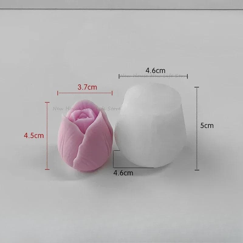 3D Tulip Candle Mold Handmade DIY Flower Soap Silicone Mold Silicone Mold Soap Forms Soap Making Supplies