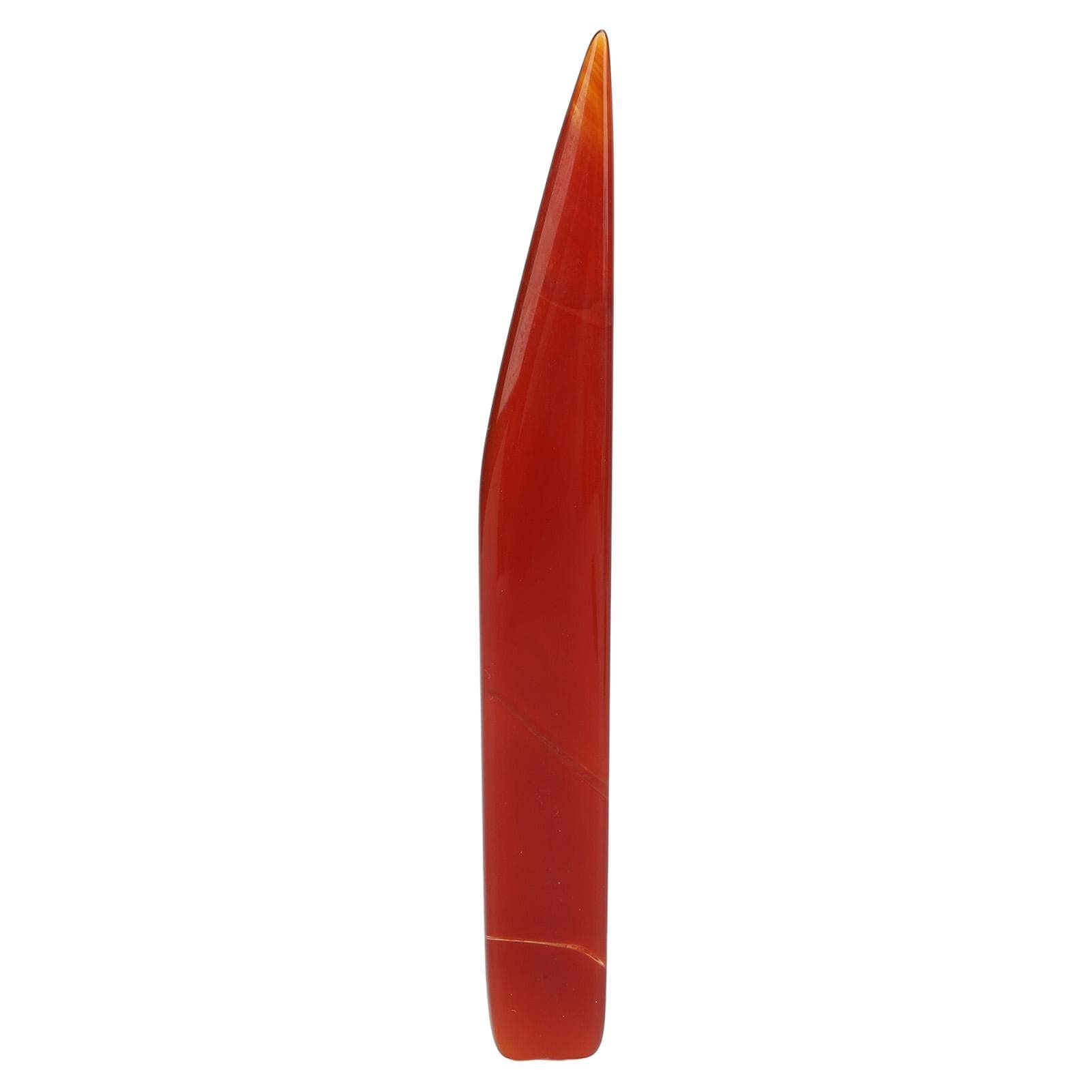 Agate Polishing Burnisher Jewellery Hand Polishing Burnisher Grinding Scraping Tool for Gold Silver 4.7in