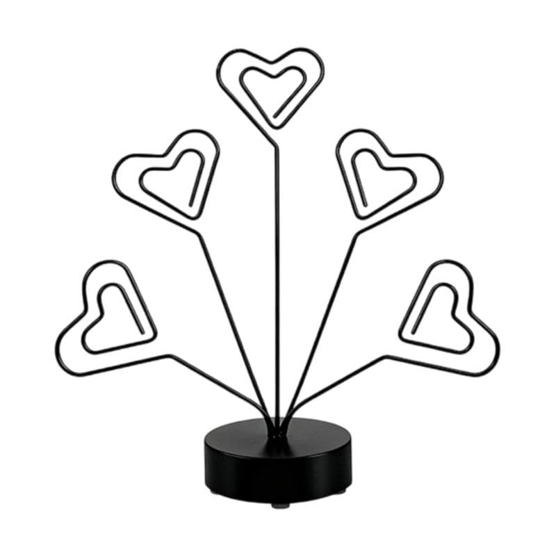 Decorative Wooden Photo Display Tree For Parties Weddings Birthdays 5 Branch And Flexible Wire Holders Organiser black