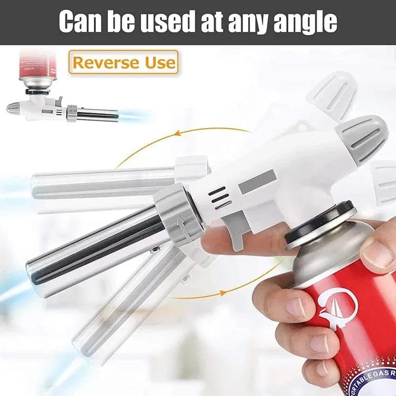 Welding Burner Flame Gas, Torch Flame Gun, Blowtorch Cooking Soldering Butane AutoIgnition Gas-Burner, Lighter Heating Cooking Upgrade