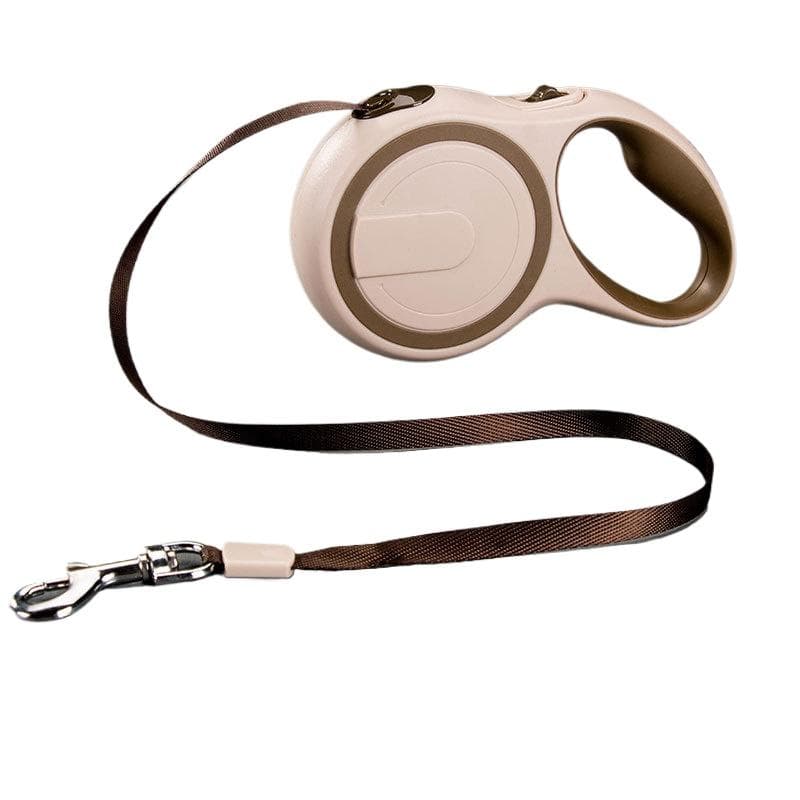 Long Strong Pet Leash For Large Dogs Durable Nylon Retractable Big Dog Walking Leash Leads Automatic Extending Dog Leash Rope brown