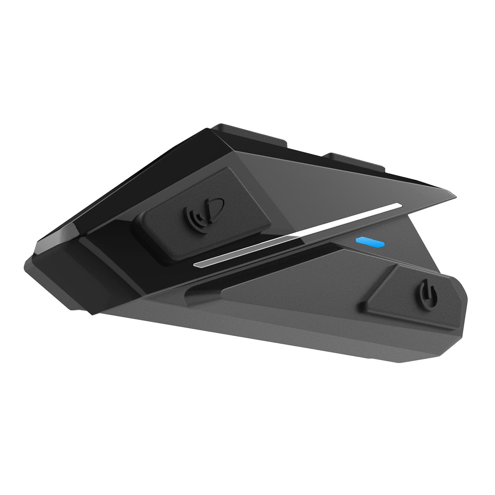 Motorcycle BT Headset, Motorcycle Helmet Intercom, BT5.0 Connection Waterproof Intercom Connected black
