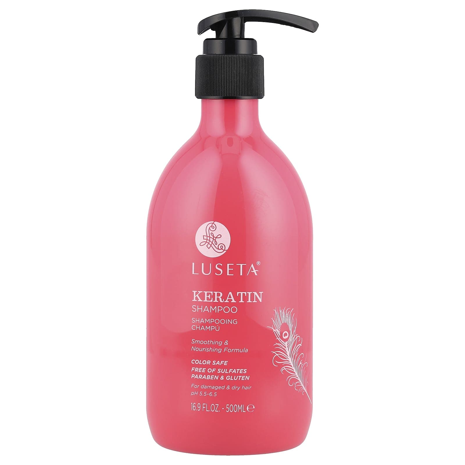 Luseta Beauty, Keratin, Shampoo, 500 ml (16.9 fl oz)