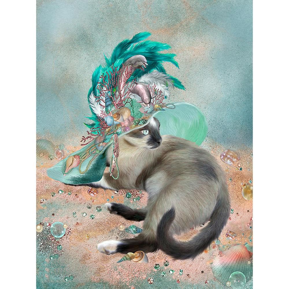 5D DIY Diamond Embroidery Cat dolphins Diamond Painting Cross Stitch Mosaic Decoration 20X30CM