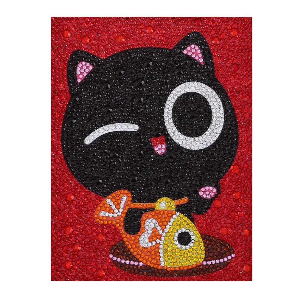 5D DIY Diamond Painting Special Shape Diamond Cute Animals Diamond Painting Kits for Kids Beginner E