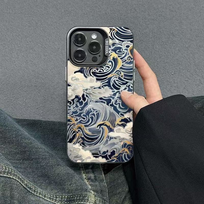 Ukiyo-e Europe and America 13pro IPhone Case IPhone 16 Creative 15plus Cool 14 Niche 12 iphone7p/8p