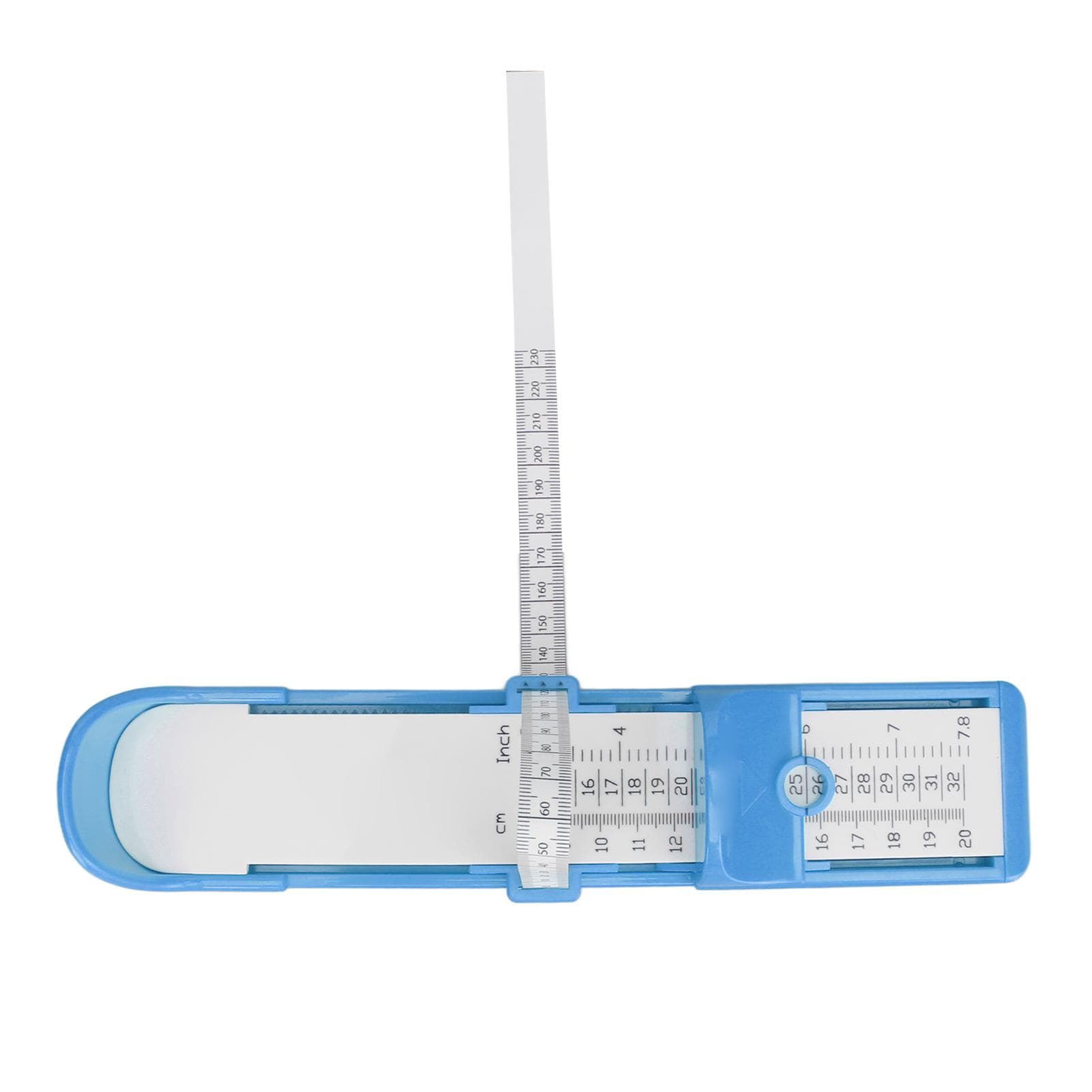 Children Foot Gauge 20cm Range High Precise Shoe Sizer Safe Portable Kids Foot Measuring Device blue