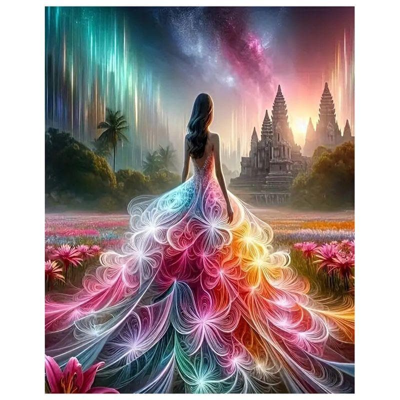 5D DIY Full Diamond Embroidery Landscape Mosaic Cross Stitch Painting Kit Creative Hobbies Decoration Living Room Full Round 20x30CM