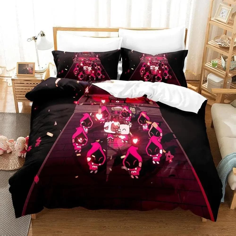 Cult Of The Lamb Bedding Set Single Twin Full Queen King Size Bed Adult Kid Bedroom Duvetcover 3D Print Anime Bed Sheet 70x133cm 2pcs