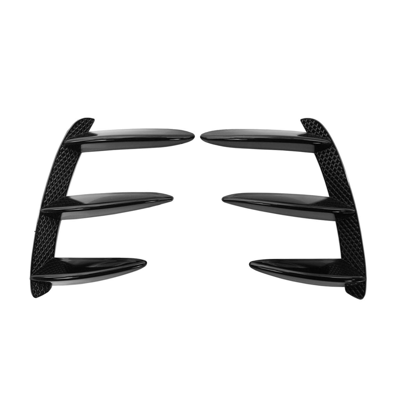 1 Pair Car Rear Lip Bumper Canards Vents Replacement for Mercedes Benz W176 A200 A250 A45 AMG Glossy Black