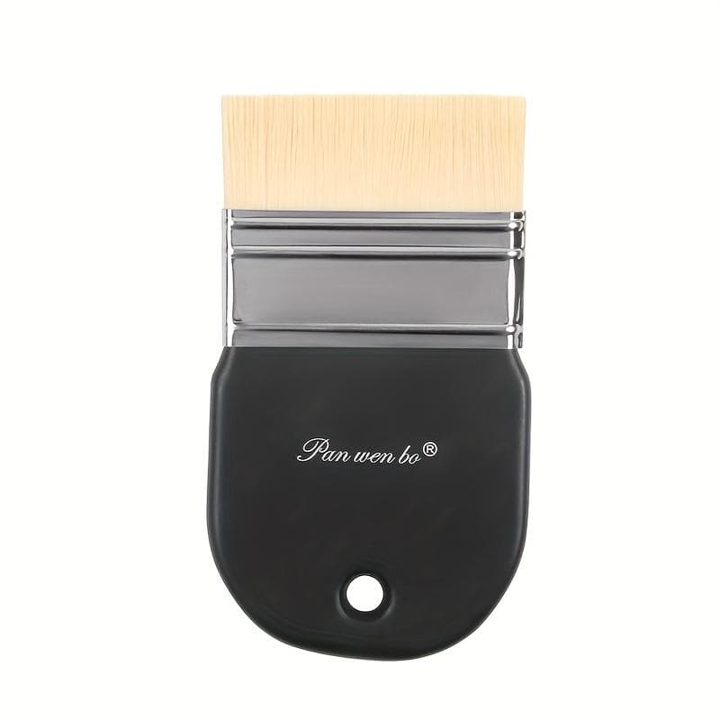 1Pc Nylon Hair Hard Bristle Brush Painting Pen Art Gouache Watercolor Large Area Oil Paint Acrylic Wall Brush BBQ Cleaning Brush 24cm black