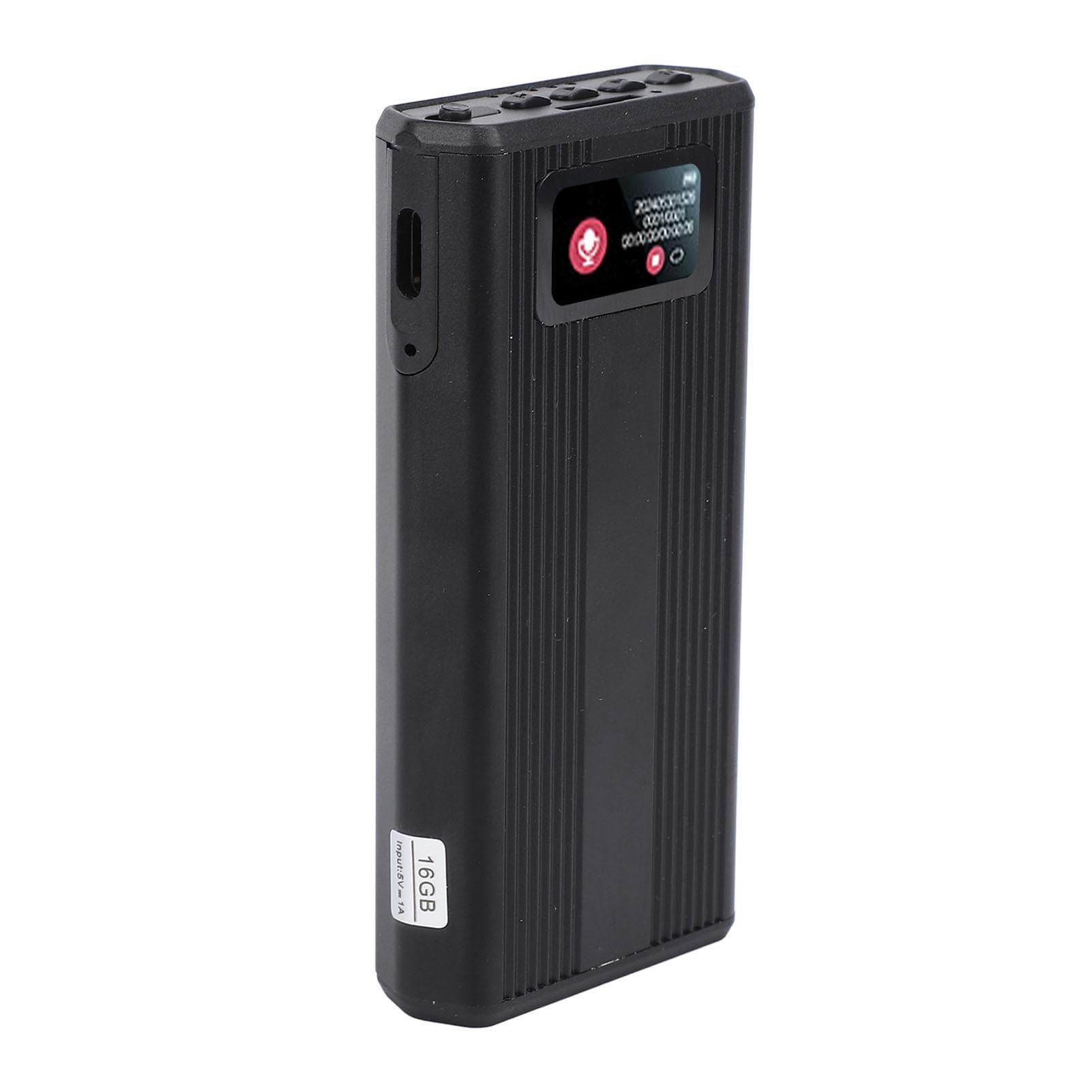 Digital Voice Recorder 16GB Professional HD Noise Reduction 4000mAh Magnetic 1536kbps Digital Voice