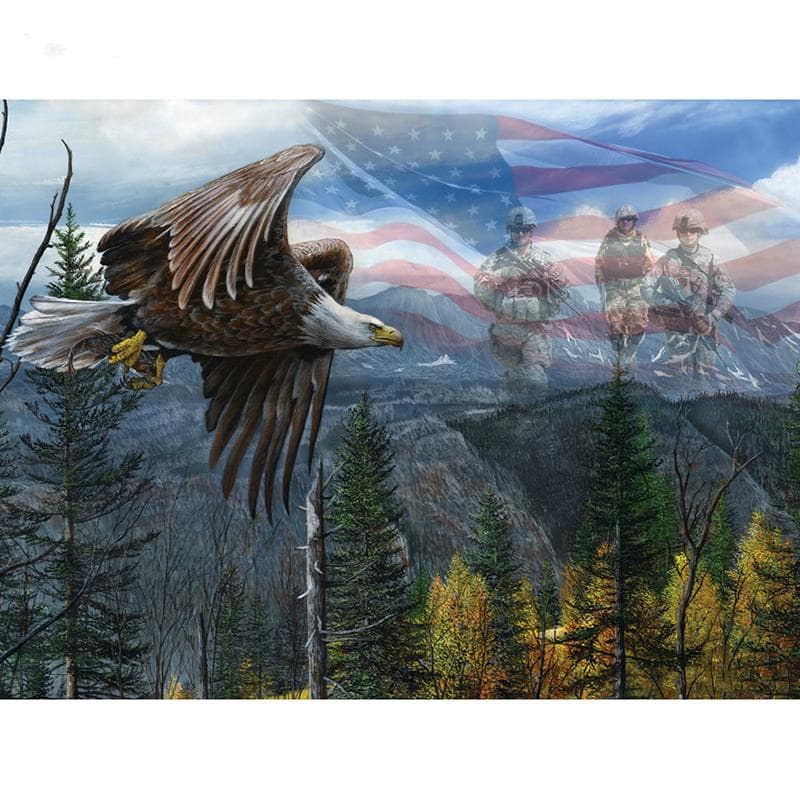 5D DIY Diamond Painting Diamond Embroidery Flying Eagle Mosaic Cross Stitch Rhinestone 20X30CM