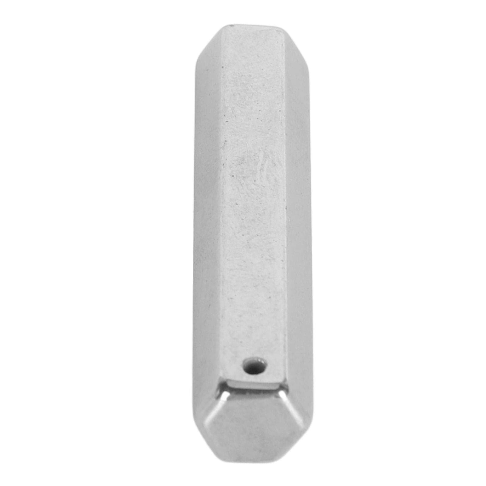 Prismatic Column Terahertz Stone Pendant Unisex Fashionable Rhombus Shape Terahertz Necklace