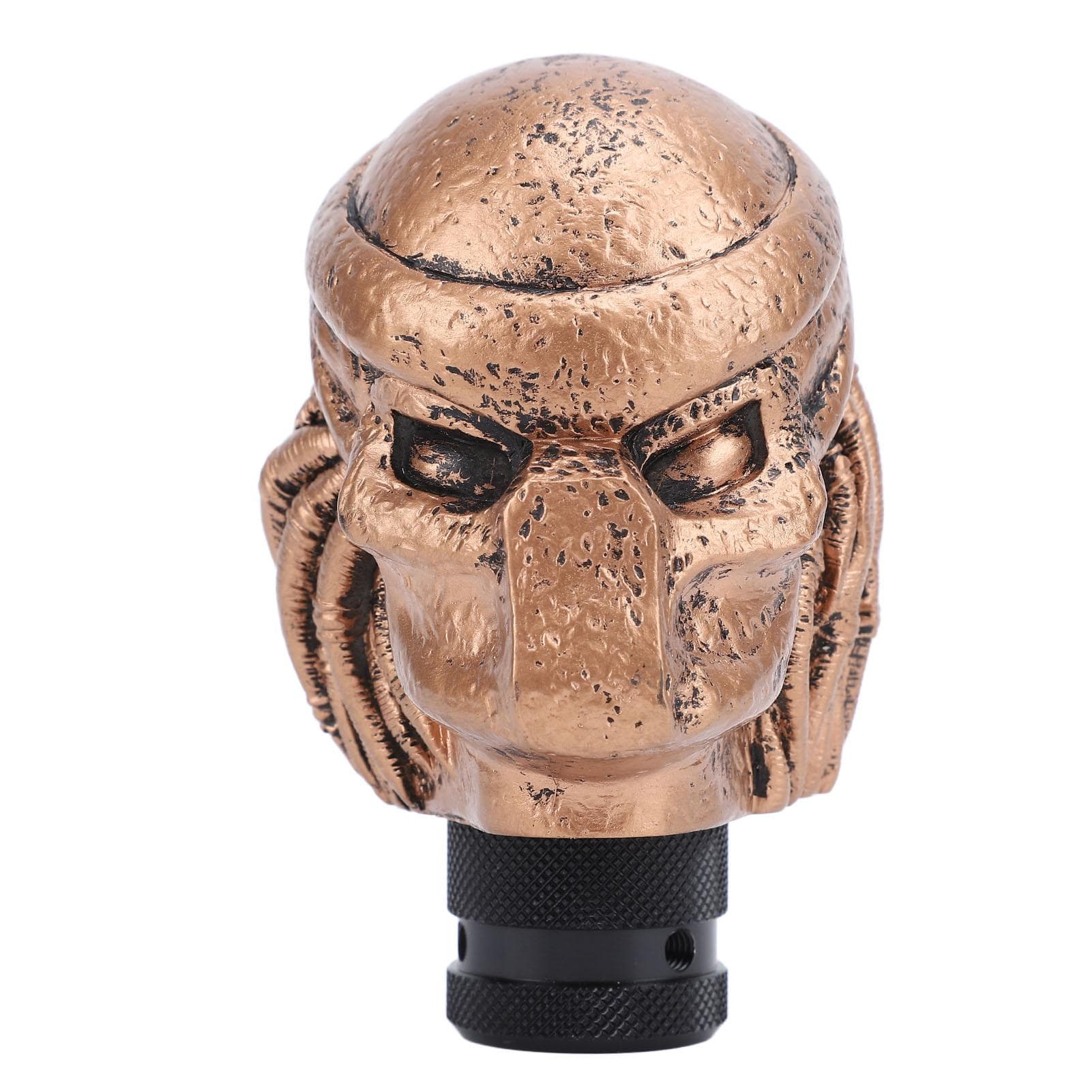 Skull Shift Knobs Resin Comfortable Grip Samurai Skull Shifter Handle Knob with 3 Adapters for Most