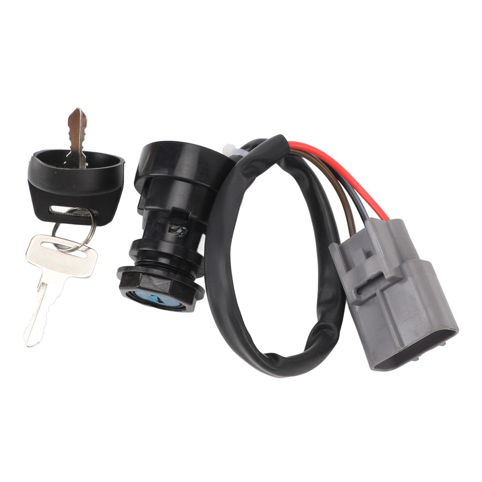 ATV Ignition Key Switch 3 Wire Stable Performance Ignition Starter Switch with Keys for Grizzly ATV