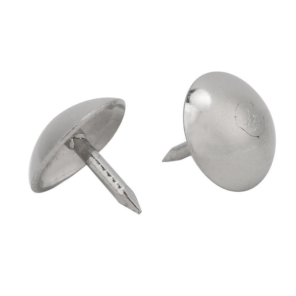 150Pcs Upholstery Nail Iron Round Head Silvery White Sofa Craft Fastener Installation Accessories