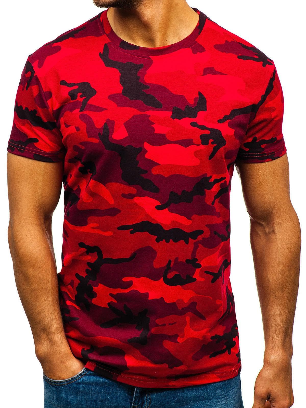 Summer Fashion Camouflage T-shirt Men Casual O-neck Cotton Streetwear T Shirt Men Gym Short Sleeve T Shirt Tops S