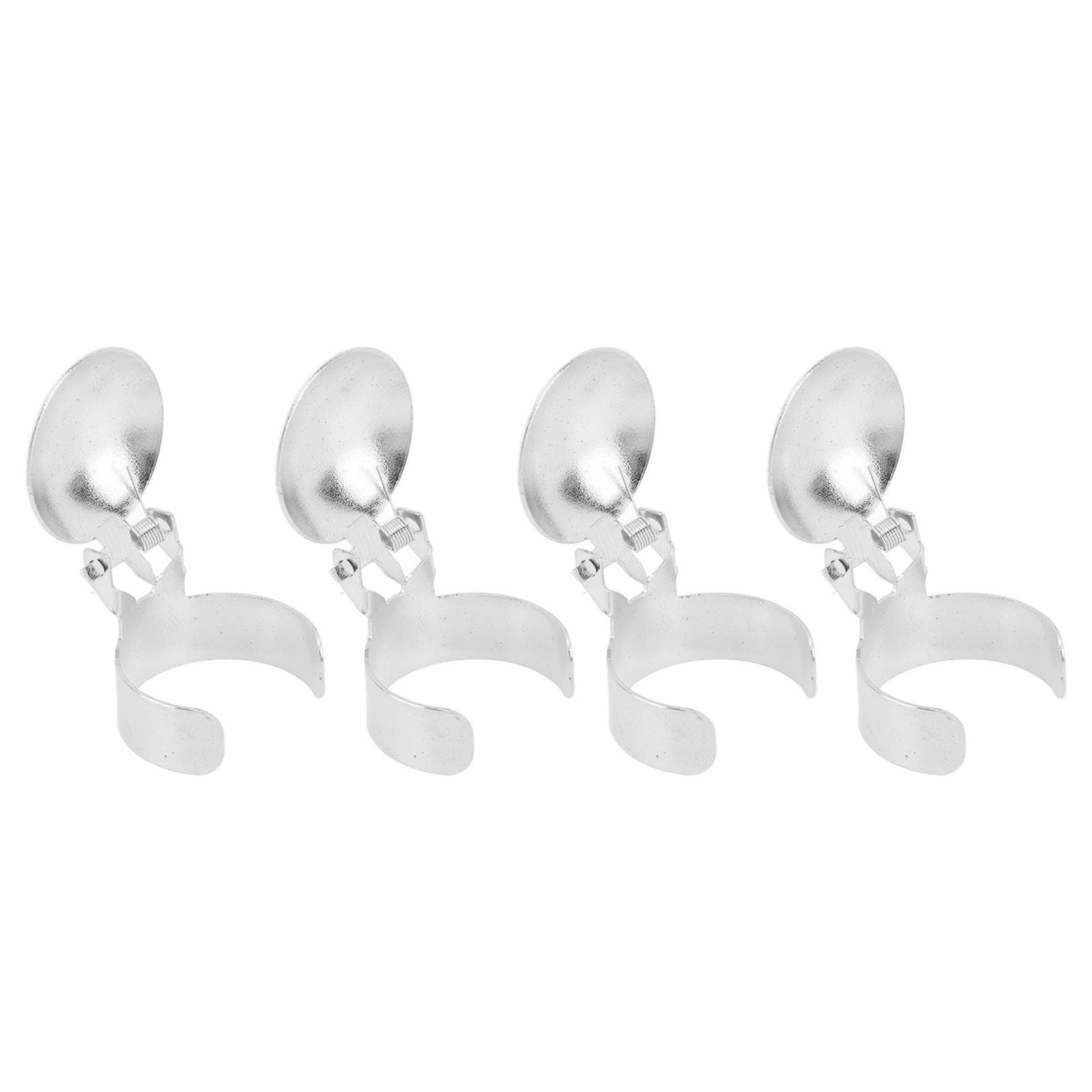 4PCS Automatic Candle Snuffer Ring Candle Wick Snuffer Stopper Stainless Steel Candle Snuffers silver