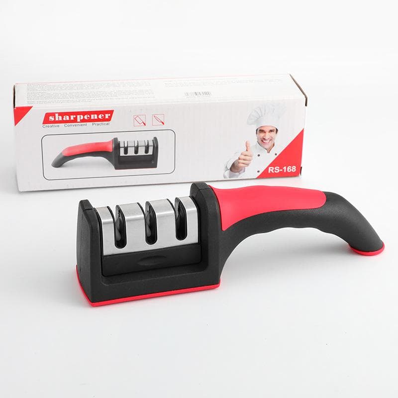 Knife Sharpener Household Multifunctional Three-stage Sharpening Stone Quick Ceramic Sharpening Tool