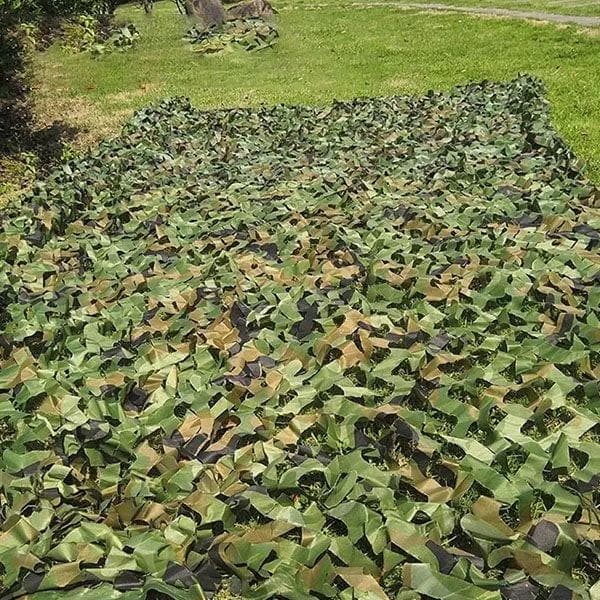 Outdoor Camouflage Net Sun Protection For Camping Shooting Hunting Hide Decoration Green/White/Blue/Khaki 1.5*3m camouflage green